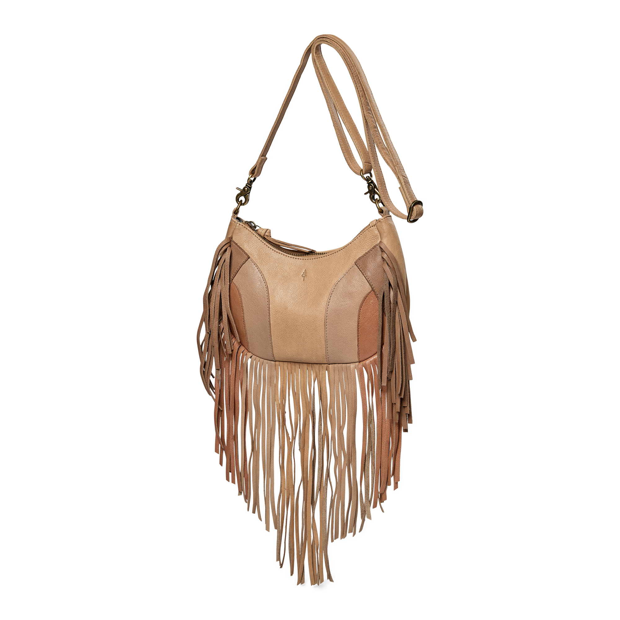 DayFreys patch fringe crossbody - Neutral Multi – Dayandmood - USA
