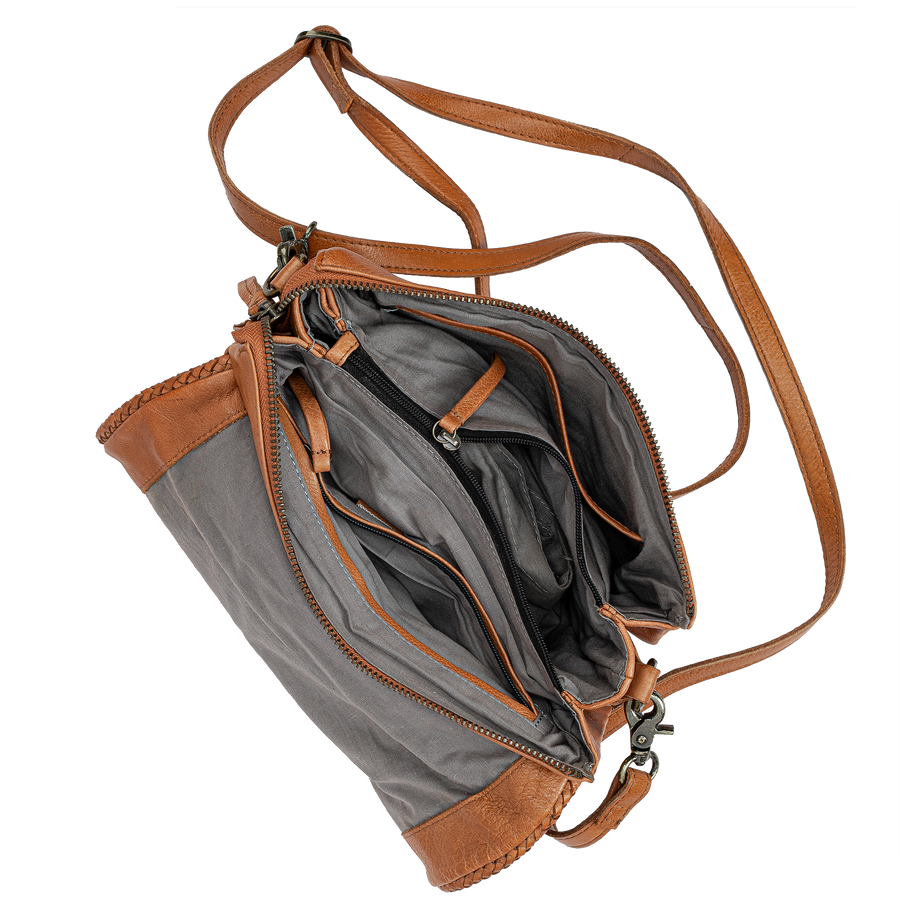 Day & Mood DayNikita Multi Pocket Crossbody Crossbody Saddle