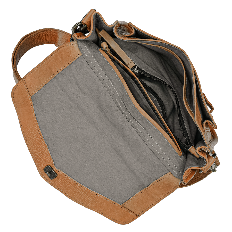 Day & Mood DayRoot Saddle bag Satchel Desert Sand